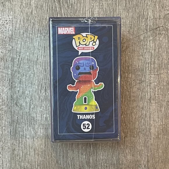 Marvel Infinity Saga Thanos Funko Pop! Art Series with Premium Protector EE Excl - Picture 3 of 7